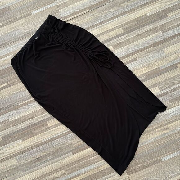 BY TOGETHER Ruched Midi Skirt - Picture 1 of 3